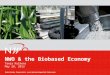 Nederlandse Organisatie voor Wetenschappelijk Onderzoek NWO & the Biobased Economy Tanja Kulkens May 28, 2013