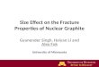 Size Effect on the Fracture Properties of Nuclear Graphite Gyanender Singh, Haiyan Li and Alex Fok University of Minnesota