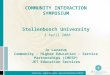 COMMUNITY INTERACTION SYMPOSIUM Stellenbosch University 3 April 2008 Jo Lazarus Community – Higher Education – Service Partnerships (CHESP) JET Education