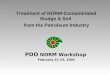 Treatment of NORM-Contaminated Sludge & Soil from the Petroleum Industry PDO NORM Workshop February 21-23, 2005