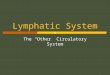 Lymphatic System The â€œOtherâ€‌ Circulatory System. Lymphatic circulation (1)