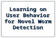 Learning on User Behavior for Novel Worm Detection
