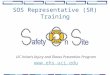 SOS Representative (SR) Training UC Irvine’s Injury and Illness Prevention Program 