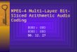 MPEG-4 Multi-Layer Bit-Sliced Arithmetic Audio Coding 報告學生 : 游政勳 指導教授 : 尤信程 90. 12. 27