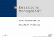 Emissions Management ASUG Presentation Solution Overview