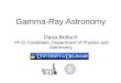 Gamma-Ray Astronomy Dana Boltuch Ph.D. Candidate, Department of Physics and Astronomy