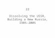 22 Dissolving the USSR, Building a New Russia, 1985-2005