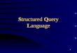 1 Structured Query Language. 2 Select 指令介紹 3 資料查詢（ Select 語法介紹） SELECT [predicate] select_list [ INTO new_table] FROM [WHERE ] [GROUP BY ] [HAVING search_condition]