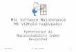 28/06/2015Dr Andy Brooks1 MSc Software Maintenance MS Viðhald hugbúnaðar Fyrirlestur 42 Maintainability Index Revisited