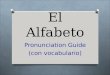 El Alfabeto Pronunciation Guide (con vocabulario)