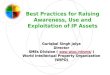 Best Practices for Raising Awareness, Use and Exploitation of IP Assets Guriqbal Singh Jaiya Director SMEs Division ( ) SMEs Division (