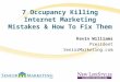 7 Occupancy Killing Internet Marketing Mistakes & How To Fix Them Kevin Williams President SeniorMarketing.com
