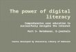 Comprehensive user education to successfully navigate the Internet Part 3- Databases, E-journals Course developed by University Library of Debrecen