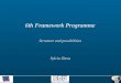 6th Framework Programme Structure and possibilities Sylvia Ilieva