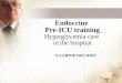 Endocrine Pre-ICU training Hyperglycemia care in the hospital 內分泌暨新陳代謝科 陳偉哲