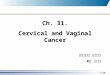 1/28 Ch. 31. Cervical and Vaginal Cancer 부산백병원 산부인과 R1 손영실