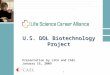 1 U.S. DOL Biotechnology Project Presentation by LSCA and CAEL January 16, 2009
