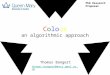 Colour an algorithmic approach Thomas Bangert thomas.bangert@eecs.qmul.ac.uk PhD Research Proposal