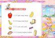 Can you read it? hot dog cake apple banana doughnutcandymango bread