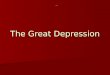 The Great Depression. What caused it? Great Stock Market crash of 1929 Great Stock Market crash of 1929 On Black Tuesday, October 29 th after panic