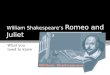 William Shakespeare’s Romeo and Juliet What you need to know