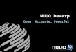 Www.nuuo.com Trusted Video Management NUUO Dewarp Open. Accurate. Powerful