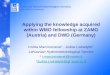 Lietuvos hidrometeorologijos tarnyba prie Aplinkos ministerijos Applying the knowledge acquired within WMO fellowship at ZAMG (Austria) and DWD (Germany)