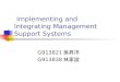 Implementing and Integrating Management Support Systems G913821 吳昇洋 G913838 林家誼