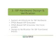 System Architecture for ISP Hardware System Architecture for ISP Hardware FPGA Based ISP Simulator FPGA Based ISP Simulator FPGA Based ISP Simulator GUI