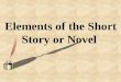 Elements of the Short Story or Novel. Character The character can be revealed through the character's actions, speech, and appearance. It can also be