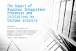 The impact of Regional Integration Processes and Initiatives on Customs activity Shamakhov Vladimir Alexandrovich Director of the North-West Institute
