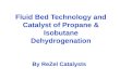Fluid Bed Technology and Catalyst of Propane & Isobutane Dehydrogenation By ReZel Catalysts