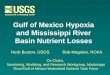 Gulf of Mexico Hypoxia and Mississippi River Basin Nutrient Losses Herb Buxton, USGSRob Magnien, NOAA Co-Chairs, Monitoring, Modeling, and Research Workgroup,