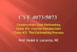 Construction Cost Estimating Class #1: Course Introduction Class #2: The Estimating Process Prof. Ralph V. Locurcio, PE