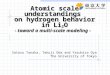Atomic scale understandings on hydrogen behavior in Li 2 O - toward a multi-scale modeling - Satoru Tanaka, Takuji Oda and Yasuhisa Oya The University