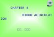 CHAPTER 4 BIOOD ACIRCULATION 主讲：黄文英. BIOOD ACIRCULATION Section 1 Blood Components Section 2 Heart Physiology Section 3 Vessel Physiology Section 4 Circulation