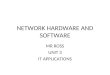 NETWORK HARDWARE AND SOFTWARE MR ROSS UNIT 3 IT APPLICATIONS