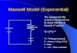 Maxwell Model (Exponential) R C ξ The equation for this system is trivial and can be found Halliday & Resnick 6 th edition 4. V=ξ*e -t/  V= Voltage (output)