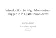 Introduction to High Momentum Trigger in PHENIX Muon Arms RIKEN/RBRC Itaru Nakagawa 中川格 1