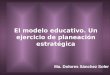 El modelo educativo. Un ejercicio de planeación estratégica Ma. Dolores Sánchez Soler