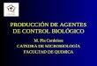 PRODUCCIÓN DE AGENTES DE CONTROL BIOLÓGICO M. Pía Cerdeiras CATEDRA DE MICROBIOLOGÍA FACULTAD DE QUIMICA
