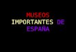 MUSEOS IMPORTANTES DE ESPAÑA. Museo Nacional del Prado