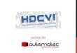 AHORA EN. QUE ES? HDCVI (Interface de video compuesta de alta definición) Es un transmisión de video estándar de alta definición HD bajo cable analógico