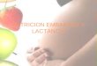 NUTRICION EMBARAZO Y LACTANCIA. Nutrición durante el embarazo El estatus nutricional de una mujer embarazada puede afectar el resultado del embarazo;