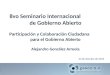 8vo Seminario Internacional de Gobierno Abierto Participación y Colaboración Ciudadana para el Gobierno Abierto Alejandro González Arreola 24 de Octubre