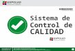 Sistema de Control de CALIDAD. 1. COMERCIAL   A. Páginas Web