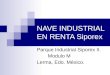 NAVE INDUSTRIAL EN RENTA Siporex Parque Industrial Siporex II. Modulo M Lerma, Edo. México