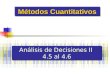 Métodos Cuantitativos Análisis de Decisiones II 4.5 al 4.6
