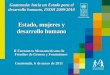 Guatemala: hacia un Estado para el desarrollo humano, INDH 2009/2010 Estado, mujeres y desarrollo humano II Encuentro Mesoamericano de Fstudios de Género