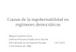 Causas de la ingobernabilidad en regímenes democráticos Miguel Gutiérrez Saxe Director Proyecto Estado de la Nación Día Nacional de la Empresa Privada
